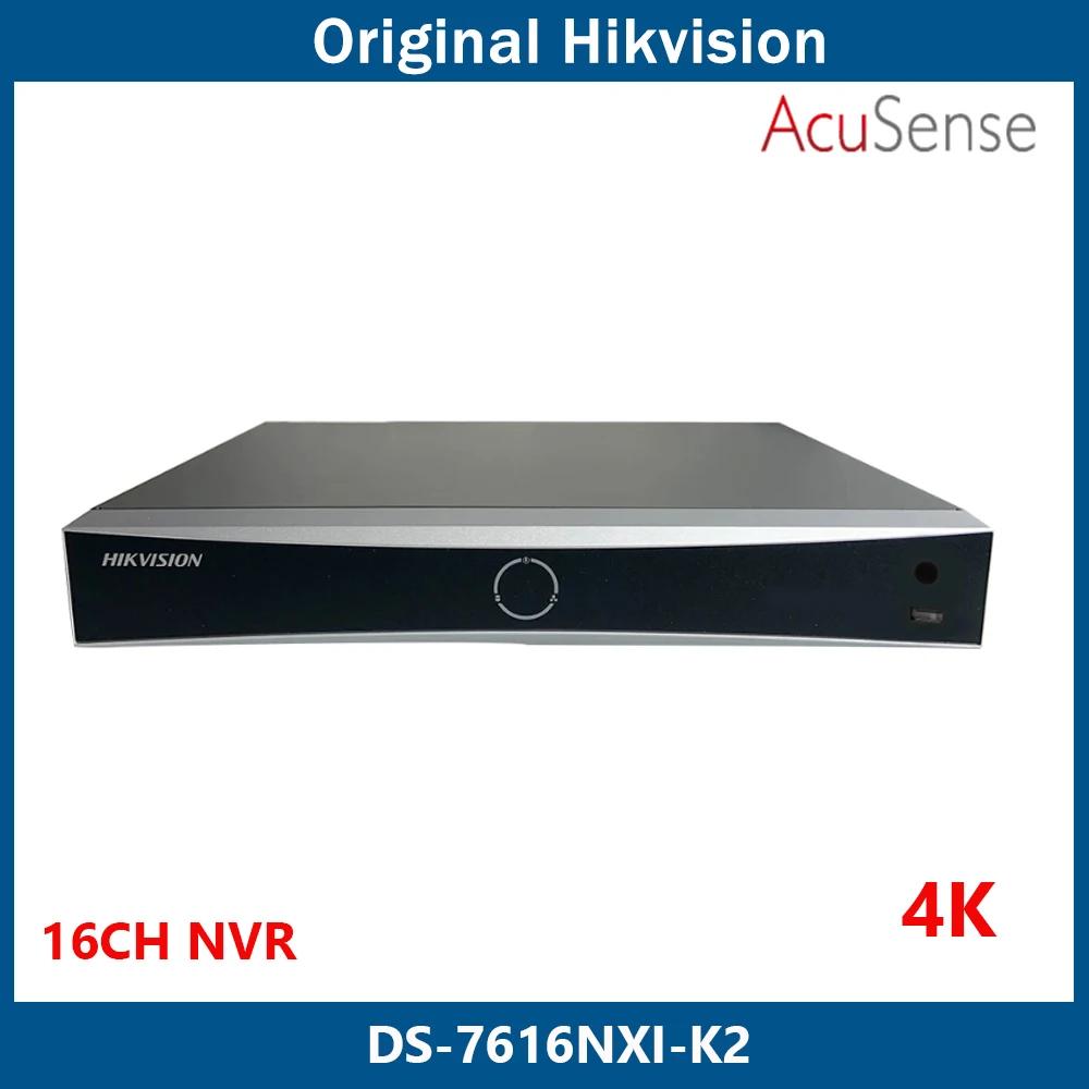 Hikvision AcuSense 4K Ʈũ  , 16 ä, H.265 +  , ȸ ν, 2 SATA 16CH NVR DS-7616NXI-K2